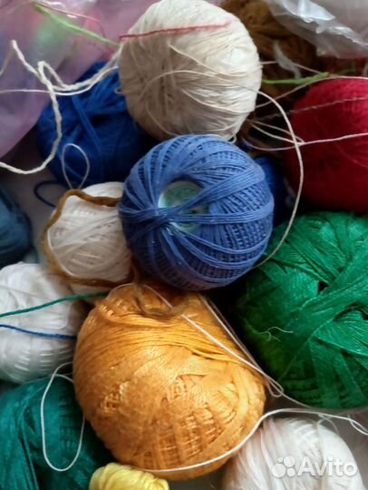 Нитки для вязания крючком пакетом