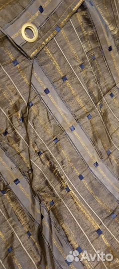 Штора 2.7, тюль 4.5, крепление люверс