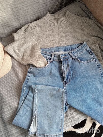 Комплект джинсы и кофта 44 размер