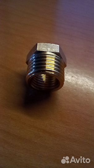 Переходник G1/4 BSP на М10x1 шестигранник латунь