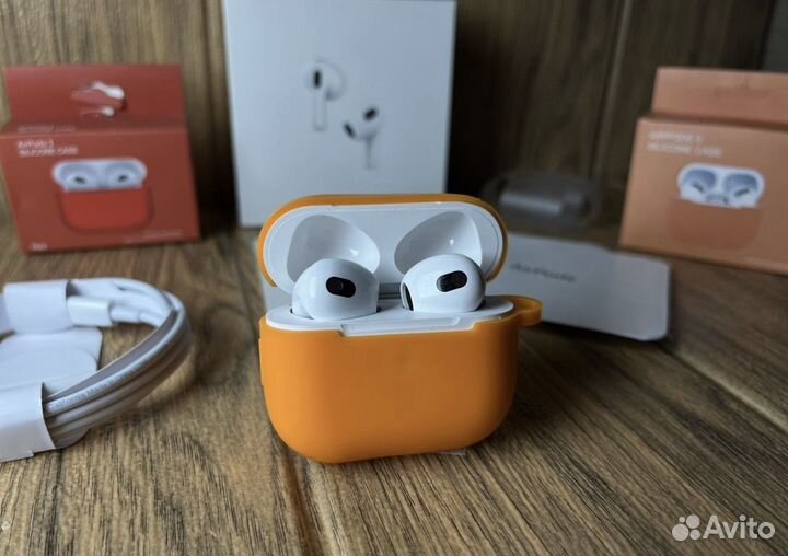 Airpods 3 (новые, ростест, бонус чехол)