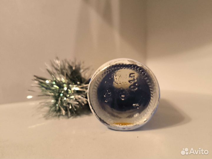 Бутылочка пустая из-под бальзама декорированная