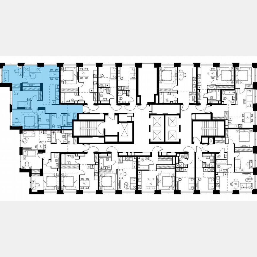 4-к. квартира, 89,9 м², 12/48 эт.