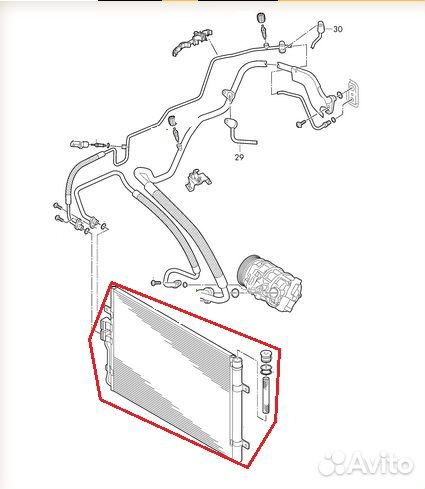 Новый Радиатор кондиционера