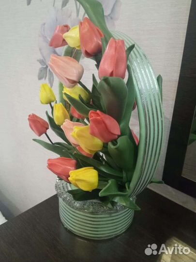 Тюльпаны светильник из изолона