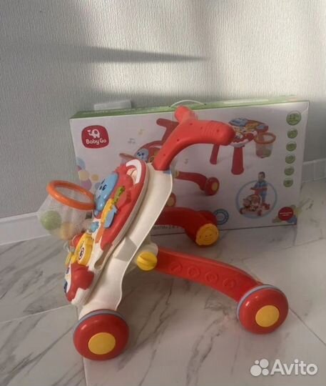 Ходунки Каталка baby go 2в1