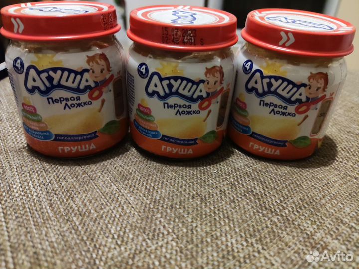 Детское фруктовое пюре агуша