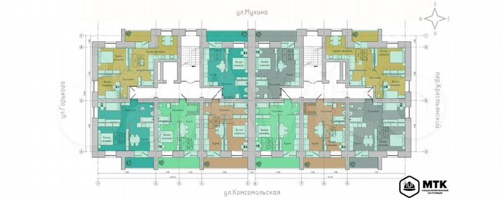 2-к. квартира, 54,8 м², 5/8 эт.
