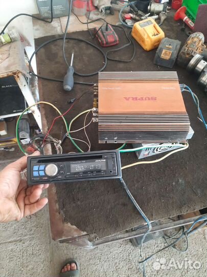 Магнитофон и усилитель