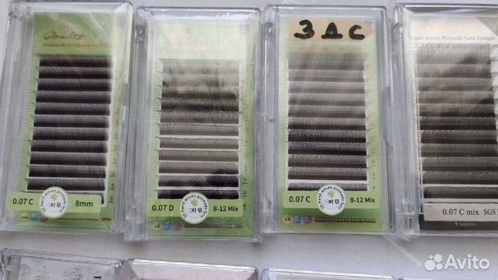 Готовые пучки для наращивания ресниц