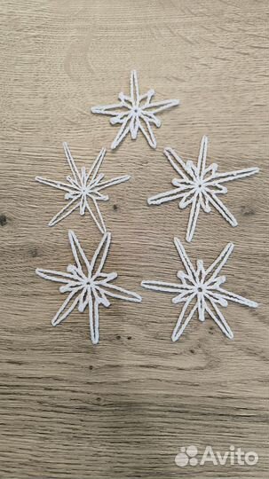 Снежинки ручная работа