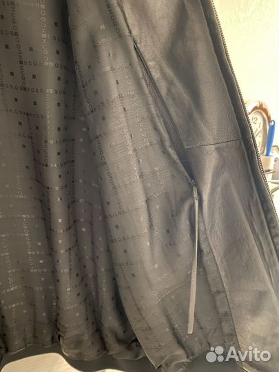 Кожаная куртка мужская 52 54