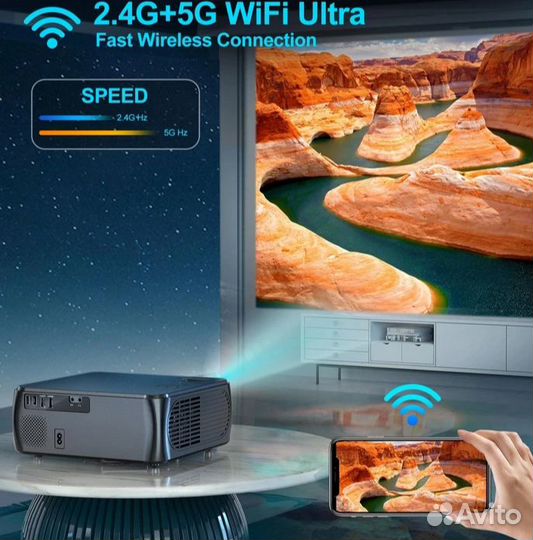 Проектор Endever 8600PF (FullHD1080p) wi-fi, новый