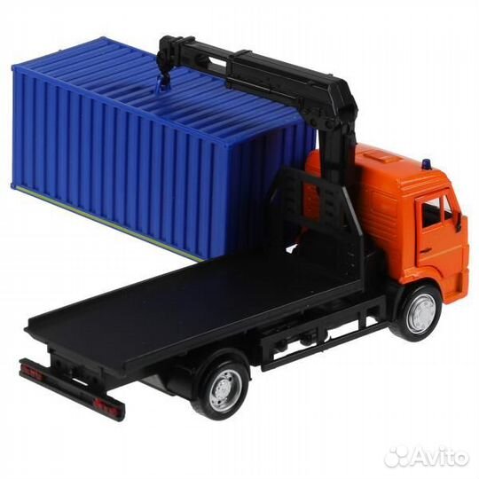 Машина Технопарк металл каmaz Контейнеровоз 15,5 с