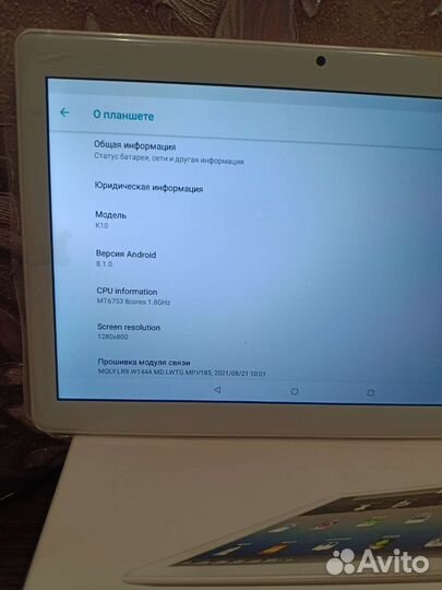 Планшет k10