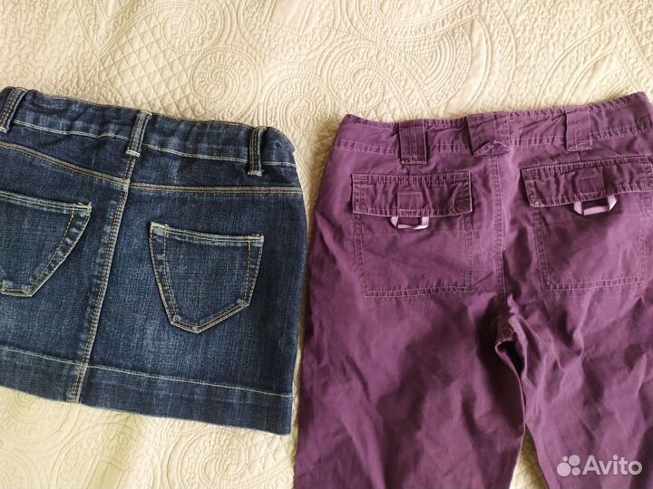 Вещи джинса трикотаж девочке 134