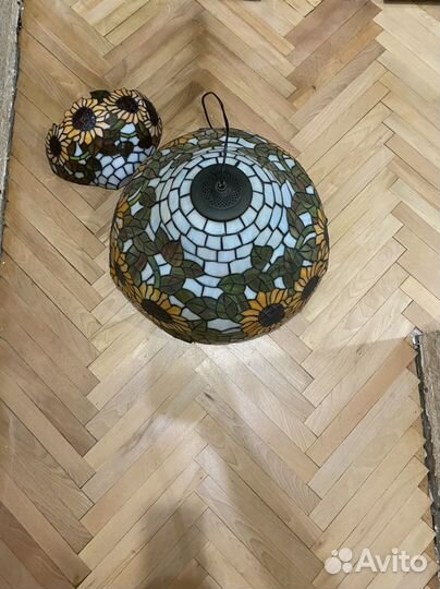 Люстра и плафон в стиле тиффани