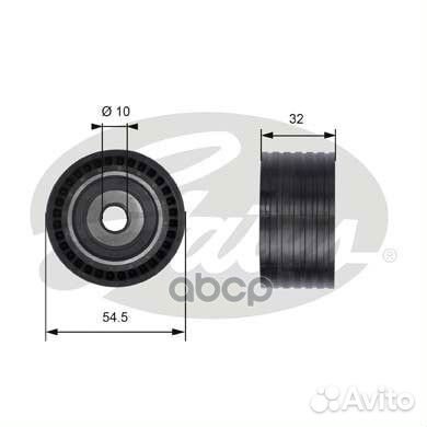 Ролик обводной ремня грм LCV T41237 Gates