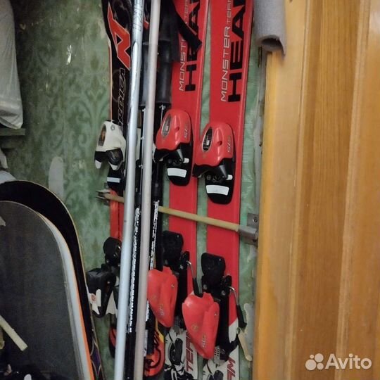 Детские горные лыжи 2 комлекта