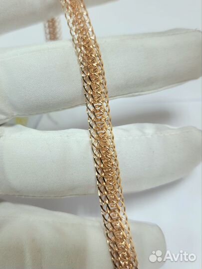 Золотой браслет, плетение Венеция, золото