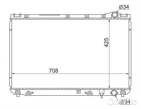 Радиатор охлаждения SAT TY0003-VCV10-2R Toyota Cam