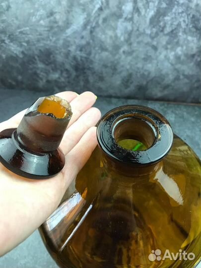 Аптекарская банка коричневое стекло СССР 5л
