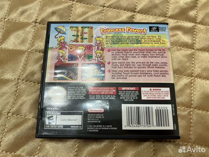 Игра для Nintendo ds super princess peach