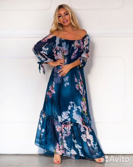 Шифоновое платье макси