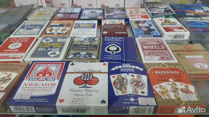 Карты покерные пластик