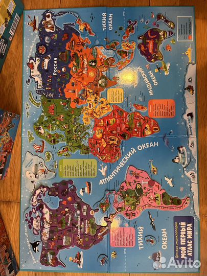 Мой первый атлас мира с магнитами
