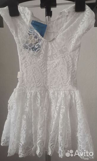 Купальник гимнастический с юбкой р. 122