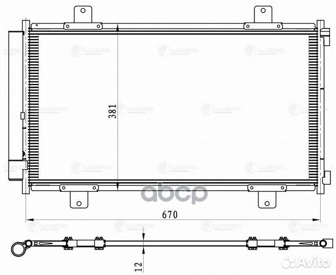 Радиатор кондиц. для а/м Suzuki SX4 II (S-Cross