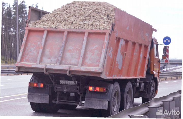 Щебень гравийный с доставкой