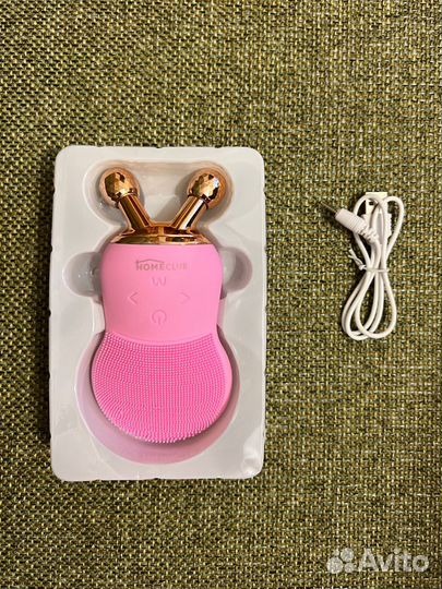 Элекрическая щетка для лица с массажными роликами