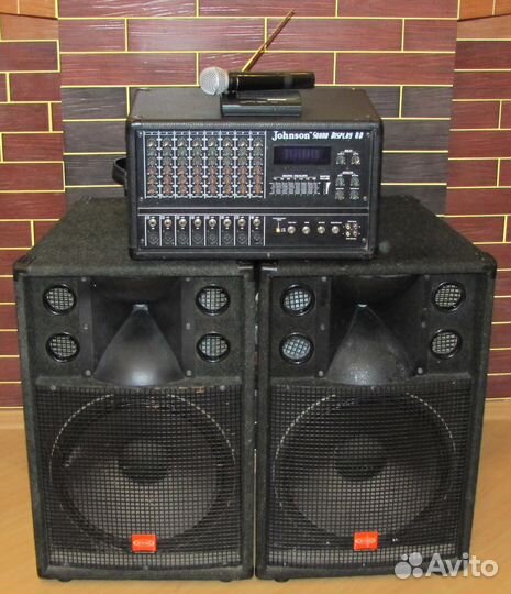 Колонки EVM 1400W QS-153 Активный микшер Микрофон