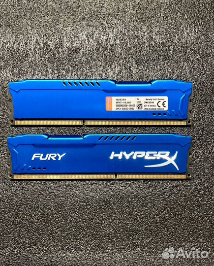 Оперативная память HyperX Fury 2x8 гб DDR3