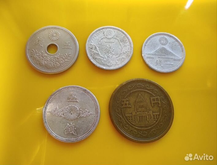 Монеты Японии 1930-1940-е гг