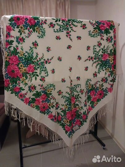 Павлопосадский платок шаль шерсть