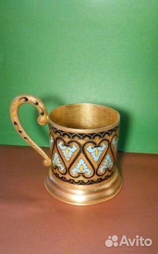 Подстаканники Латунь горячая эмаль и алюминий СССР