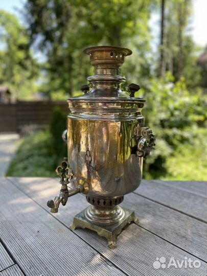 Угольный буфетный самовар с медалями