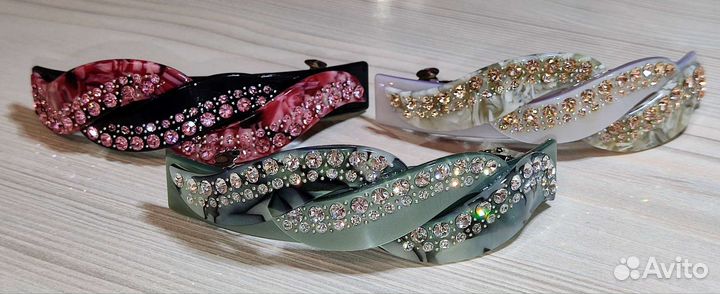 Стильная заколка автомат для волос