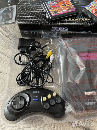 Sega mega drive 2 с картриджами