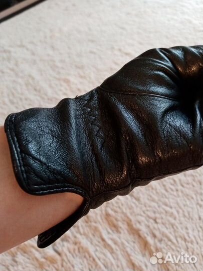 Перчатки кожаные