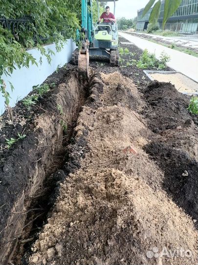 Услуги мини экскаватора услуги ямобура