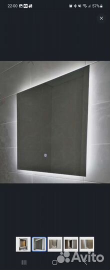 Зеркало с подсветкой для ванной