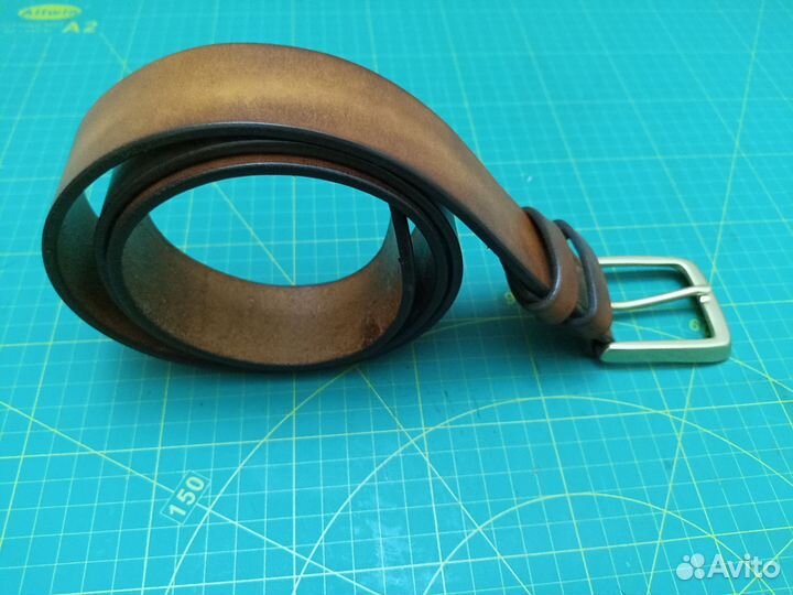 Мужской кожаный ремень ручной работы