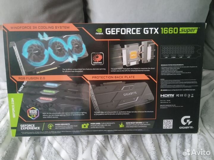 Видеокарта gtx 1660 super gigabyte