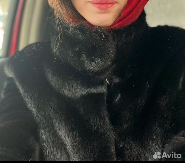Шуба норка/мутон б/у 40-42