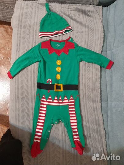 Новогодний костюм примерно 6-9мес