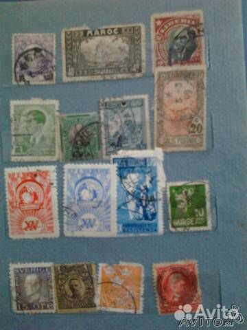 Почтовые коллекционные марки редких стран мира